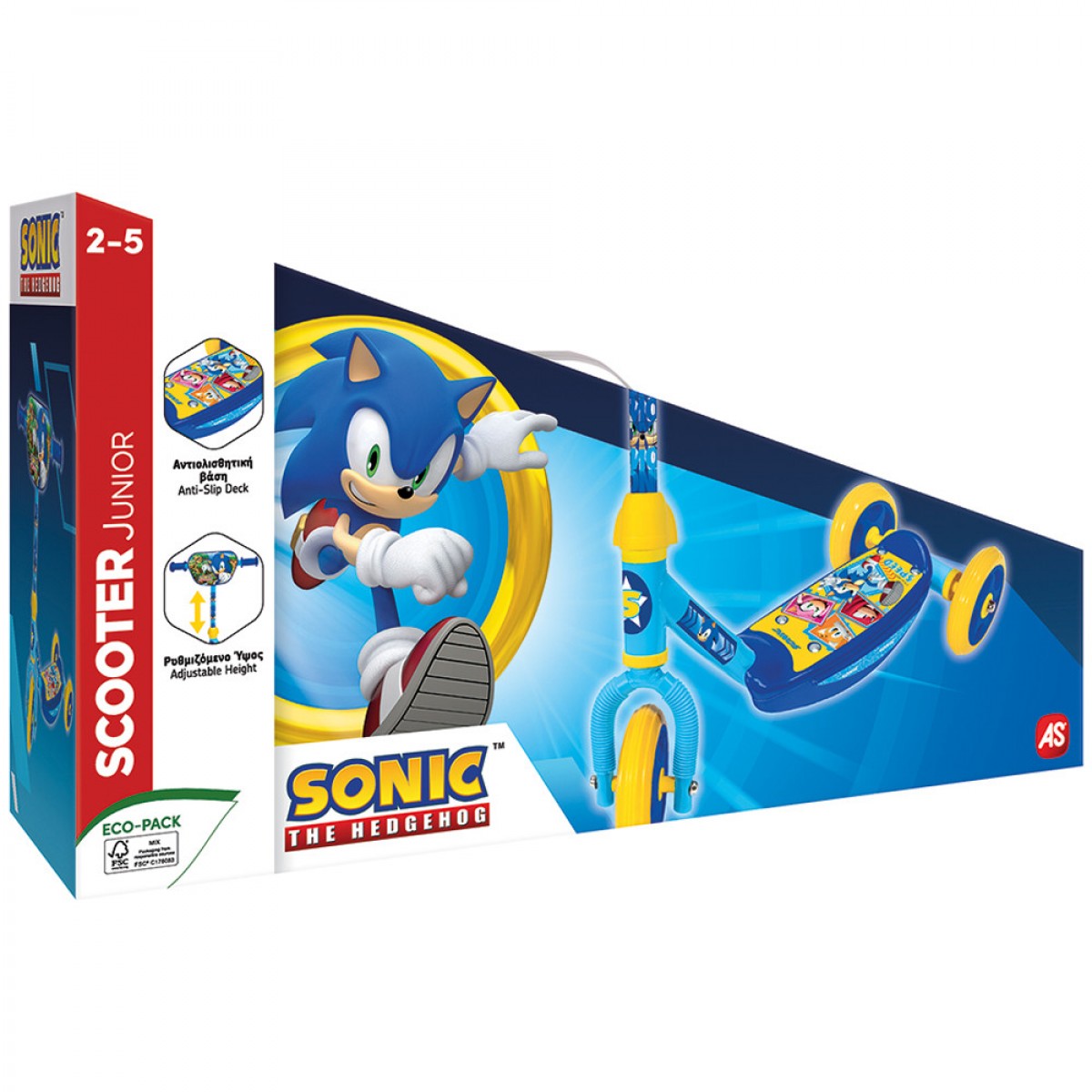 AS ΠΑΙΔΙΚΟ SCOOTER ΜΕ 3 ΡΟΔΕΣ ΓΙΑ 2-5 ΕΤΩΝ SONIC 5004-50260