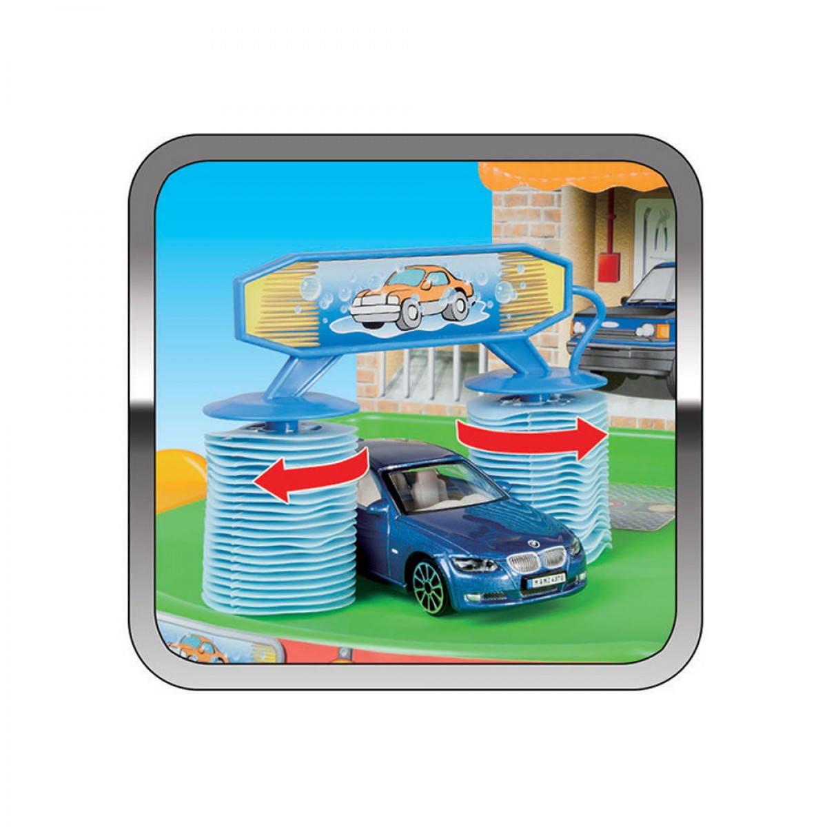 BURAGO AUTO SERVICE 1/43 PLAYSET WITH ONE CAR 30039 BURAGO AUTO SERVICE 1/43 PLAYSET WITH ONE CAR 30039