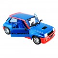 BURAGO 1/24 RENAULT 5 TURBO BLUE 18-21088