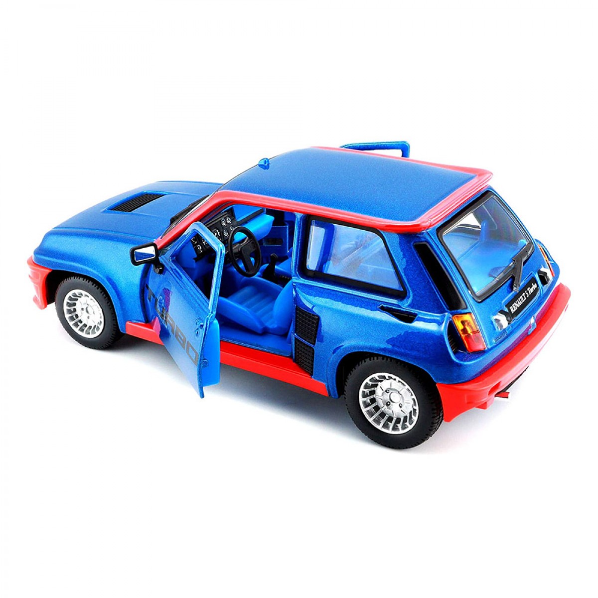 BURAGO 1/24 RENAULT 5 TURBO BLUE 18-21088