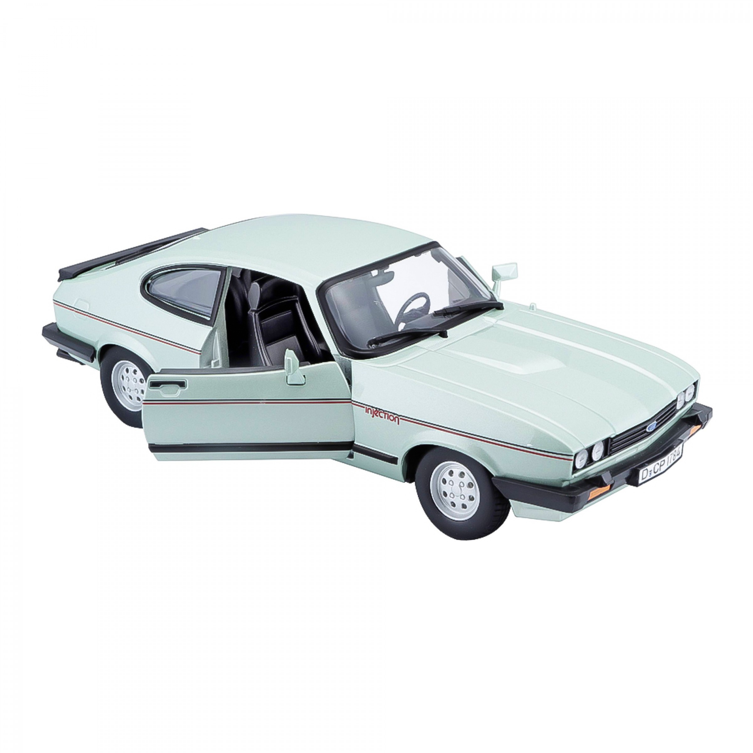Bburago Ford Capri Modellauto – Maßstab 1:24, Jahr 1973, Detailgetreue Miniatur Zum Sammeln