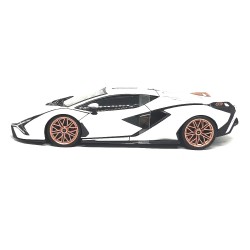 BURAGO 1/18 PLUS LAMBORGHINI SIAN FKP 37 WHITE 18/11046