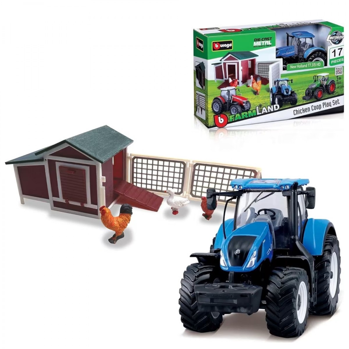 BURAGO FARMLAND CHICKEN COOP WITH 1 TRACTOR 31681 BURAGO FARMLAND CHICKEN COOP WITH 1 TRACTOR 31681