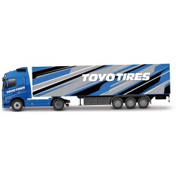 BURAGO 1/43 HAULER WITH TRAILER: TOYO TIRES 18-31480/18-31461