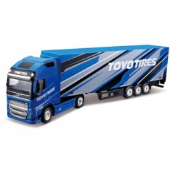 BURAGO 1/43 HAULER WITH TRAILER: TOYO TIRES 18-31480/18-31461