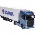 BURAGO 1/43 HAULER WITH TRAILER: SCANIA 18-31480/18-31468