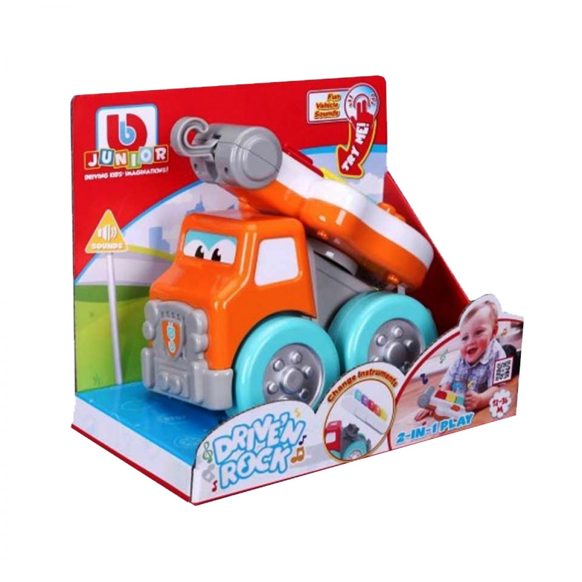 BURAGO DRIVE 'N ROCK TOW TRUCK WITH GUITAR 89031