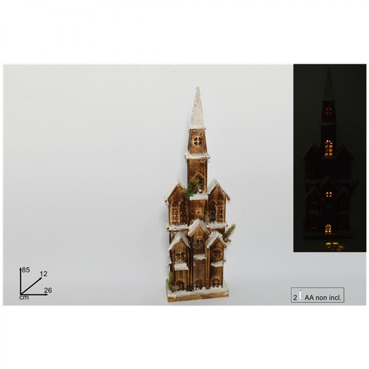 DUE ESSE ΧΡΙΣΤΟΥΓΕΝΝΙΑΤΙΚΟ ΞΥΛΙΝΟ ΣΠΙΤΑΚΙ 62607