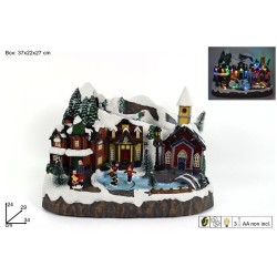 DUE ESSE ΧΡΙΣΤΟΥΓΕΝΝΙΑΤΙΚΟ ΧΩΡΙΟ ΜΕ ΣΚΕΙΤΕΡΣ ΦΩΣ ΚΑΙ ΜΟΥΣΙΚΗ 43521