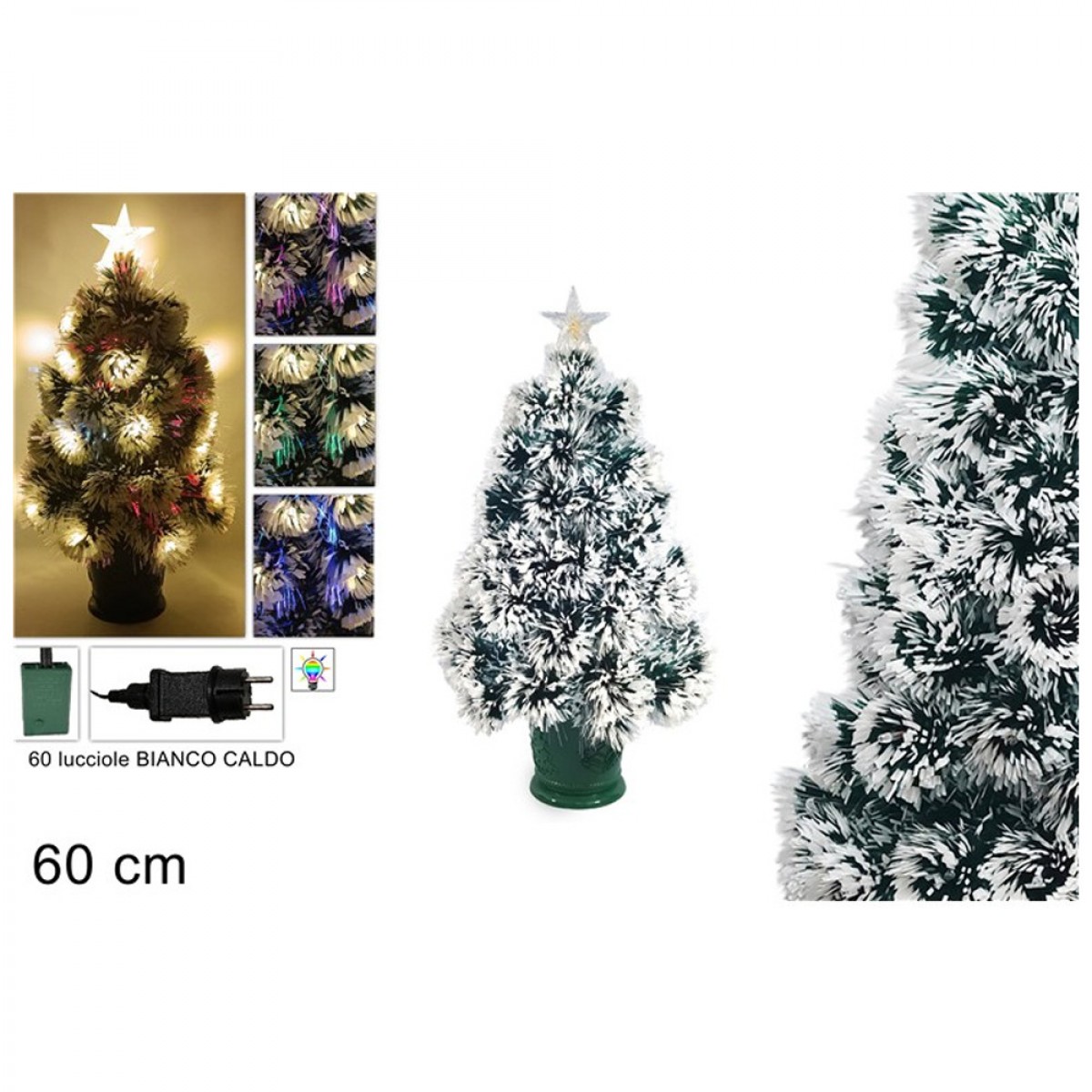 DUE ESSE ΧΡΙΣΤΟΥΓΕΝΝΙΑΤΙΚΟ ΔΕΝΤΡΟ ΜΕ ΟΠΤΙΚΕΣ ΙΝΕΣ 60ΕΚ. NO 95527