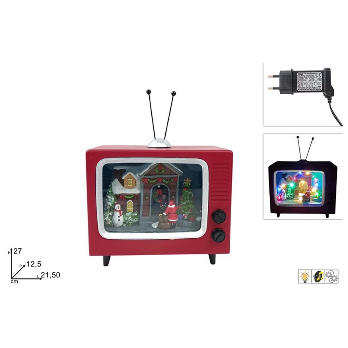 DUE ESSE ΧΡΙΣΤΟΥΓΕΝΝΙΑΤΙΚΗ ΔΙΑΚΟΣΜΗΤΙΚΗ TV ΜΕ ΜΟΥΣΙΚΗ & ΚΙΝΗΣΗ 47851