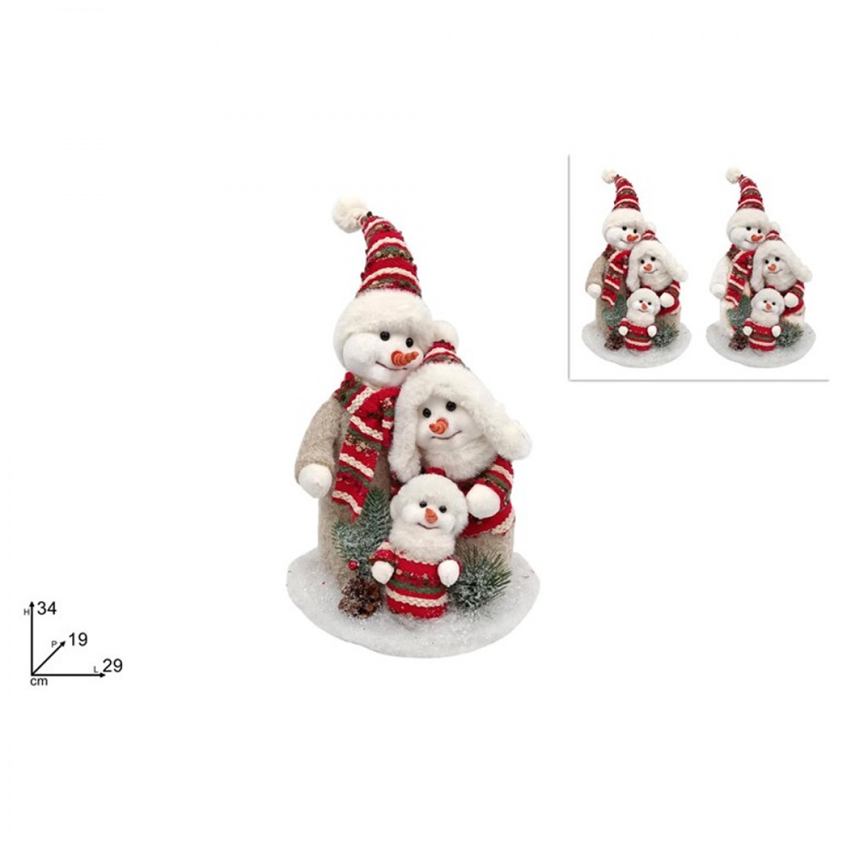 DUE ESSE ΧΡΙΣΤΟΥΓΕΝΝΙΑΤΙΚΕΣ ΦΙΓΟΥΡΕΣ ΟΙΚΟΓΕΝΕΙΑ ΜΕ ΧΙΟΝΑΝΘΡΩΠΟΥΣ ΜΕ ΦΩΣ 50073