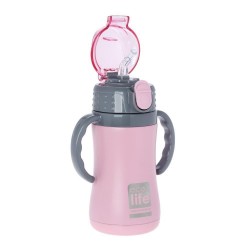 ECO LIFE ΜΕΤΑΛΛΙΚΟΣ ΘΕΡΜΟΣ ΡΟΖ ΠΑΙΔΙΚΟΣ 33-BO-3005 (300ML)