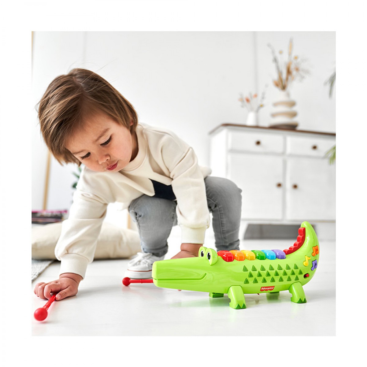 FISHER PRICE CROCODILE XYLOPHONE 070844 FISHER PRICE CROCODILE XYLOPHONE 070844