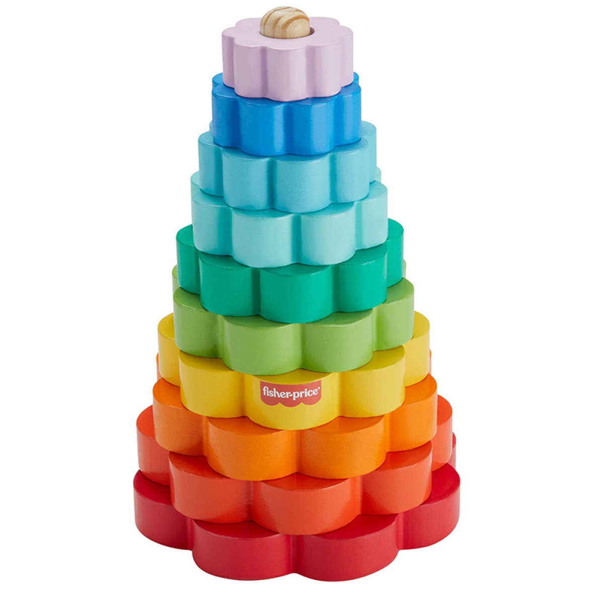 FISHER PRICE WOODEN RING STACKER HXT77 FISHER PRICE WOODEN RING STACKER HXT77