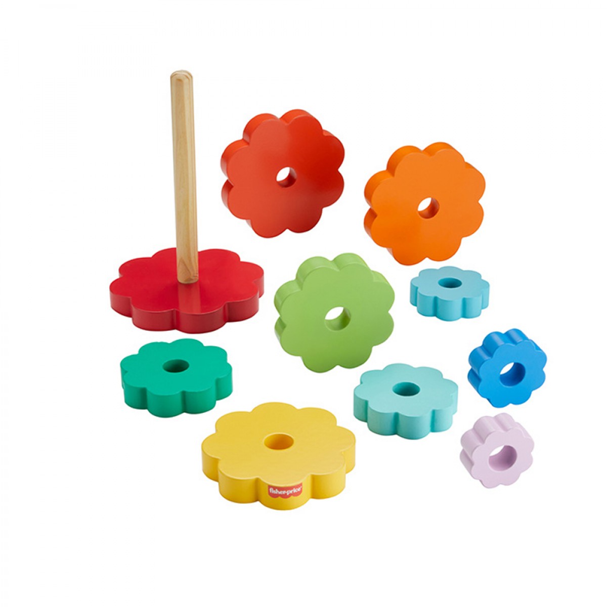 FISHER PRICE WOODEN RING STACKER HXT77 FISHER PRICE WOODEN RING STACKER HXT77