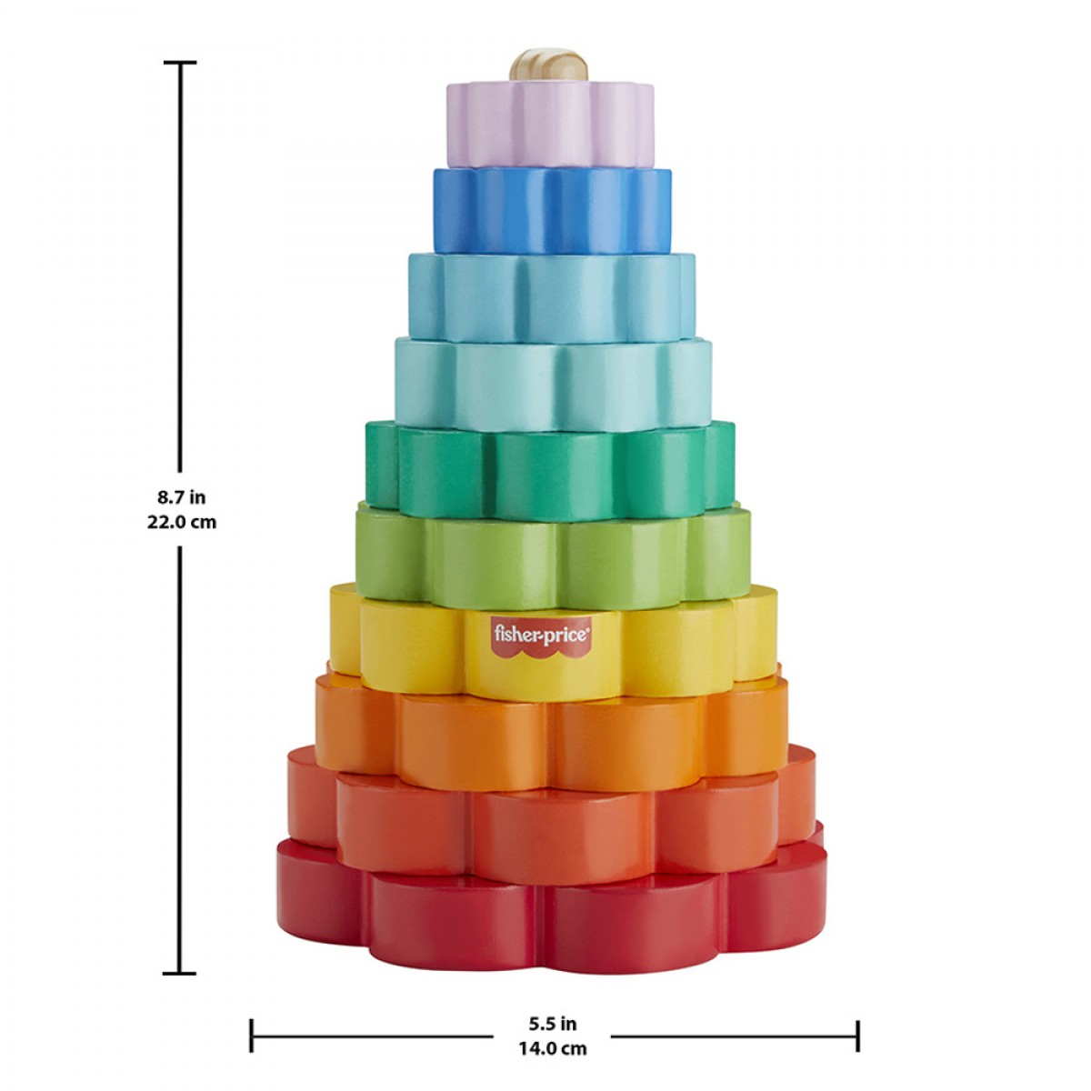 FISHER PRICE WOODEN RING STACKER HXT77 FISHER PRICE WOODEN RING STACKER HXT77