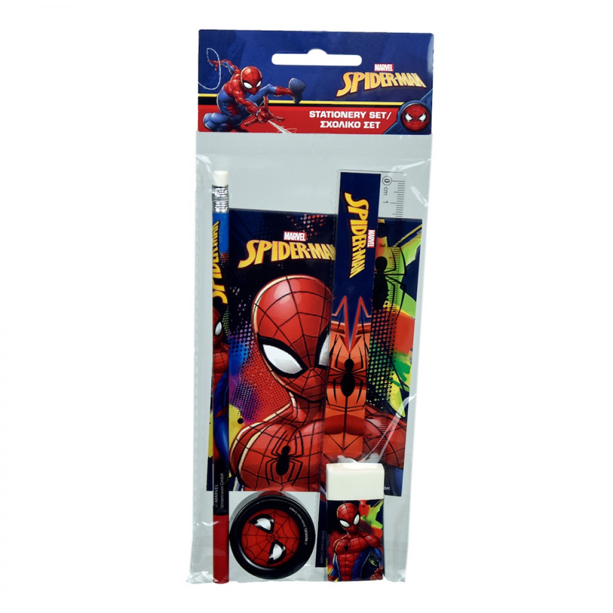 GIM ΣΕΤ ΣΧΟΛΙΚΟ +ΜΠΛΟΚ SPIDERMAN 337-06755 GIM ΣΕΤ ΣΧΟΛΙΚΟ +ΜΠΛΟΚ SPIDERMAN 337-06755