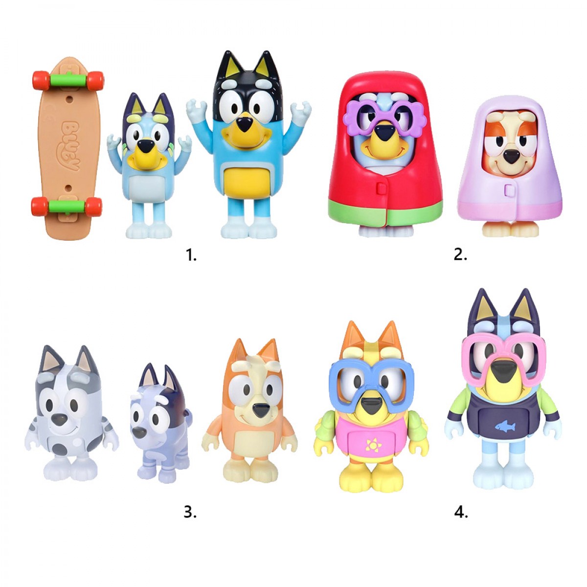MOOSE ΦΙΓΟΥΡΕΣ BLUEY BLY00510 (4 ΣΧΕΔΙΑ) MOOSE ΦΙΓΟΥΡΕΣ BLUEY BLY00510 (4 ΣΧΕΔΙΑ)