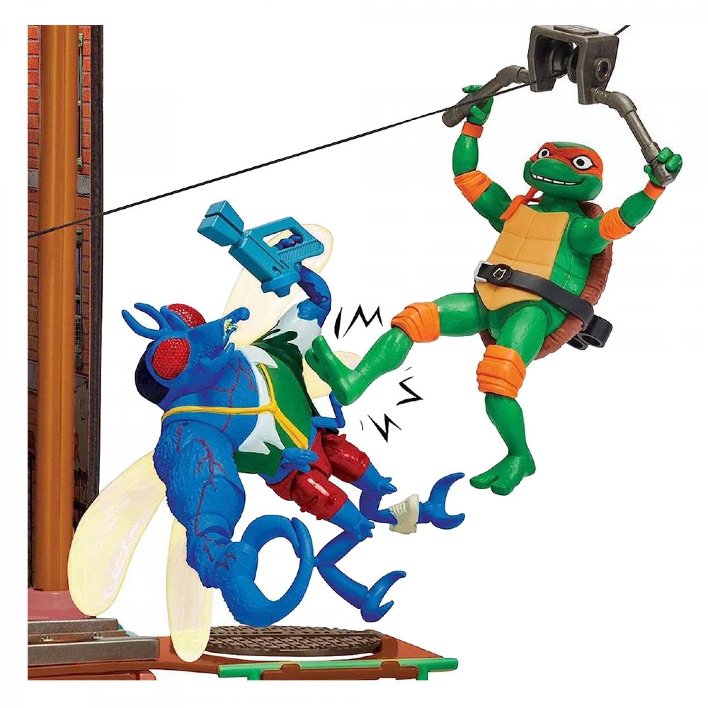 Giocattolo Turtles Piattaforma Volante Con Lancia Missili, Compatibile Con Figure Da 10 Cm (non Incluse), Per Avventure Epiche