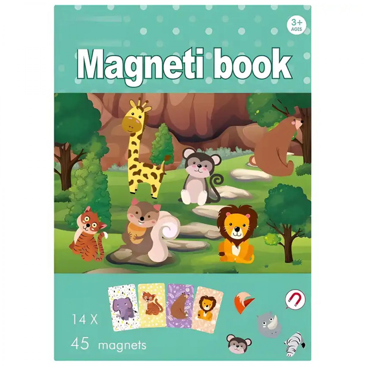 GOUNARIDIS TOYS ΜΑΓΝΗΤΙΚΟ ΒΙΒΛΙΟ ΤΑ ΖΩΑ ΤΗΣ ΖΟΥΓΚΛΑΣ 8726-32 GOUNARIDIS TOYS ΜΑΓΝΗΤΙΚΟ ΒΙΒΛΙΟ ΤΑ ΖΩΑ ΤΗΣ ΖΟΥΓΚΛΑΣ 8726-32