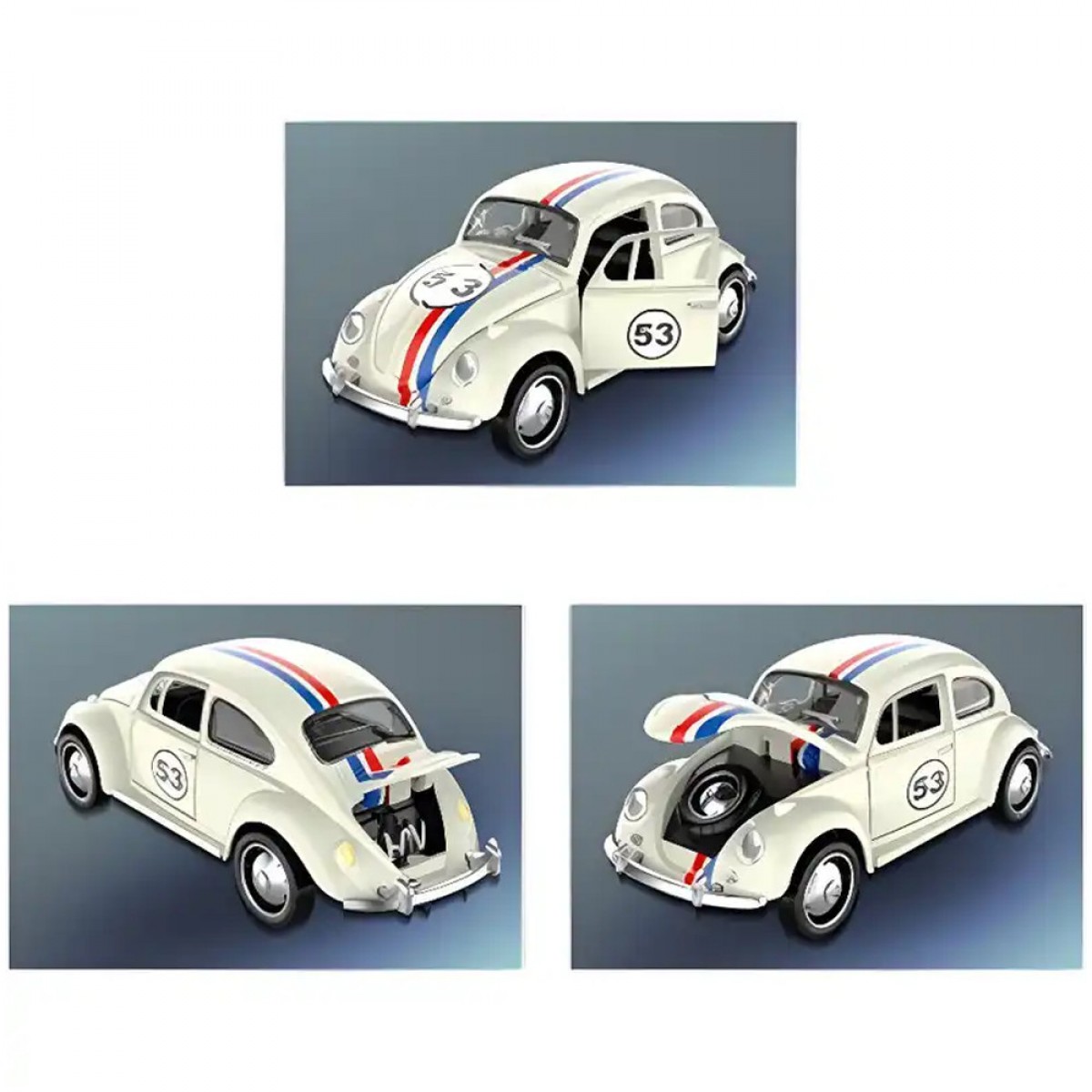 GOUNARIDIS TOYS ΡΕΤΡΟ ΑΥΤΟΚΙΝΗΤΟ PULLBACK ΜΕ ΑΝΟΙΓΟΜΕΝΕΣ ΠΟΡΤΕΣ 7614