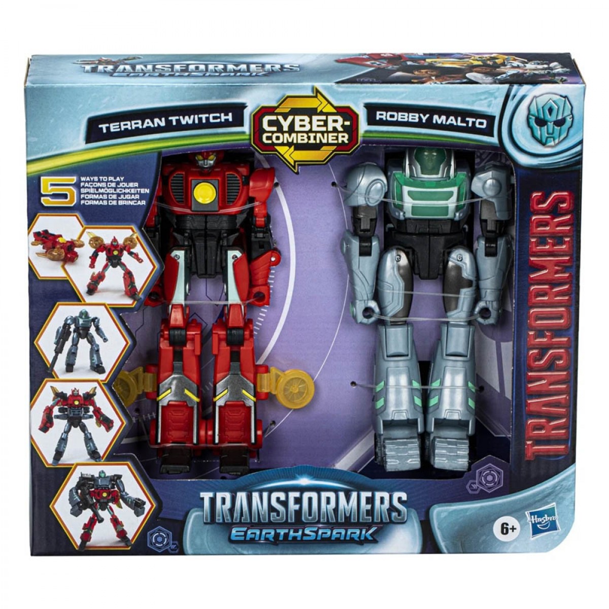 HASBRO TRANSFORMERS EARTHSPARK COMBINER 1 (TERRAN TWITCH/ROBBY MALTO) F8438 HASBRO TRANSFORMERS EARTHSPARK COMBINER 1 (TERRAN TWITCH/ROBBY MALTO) F8438