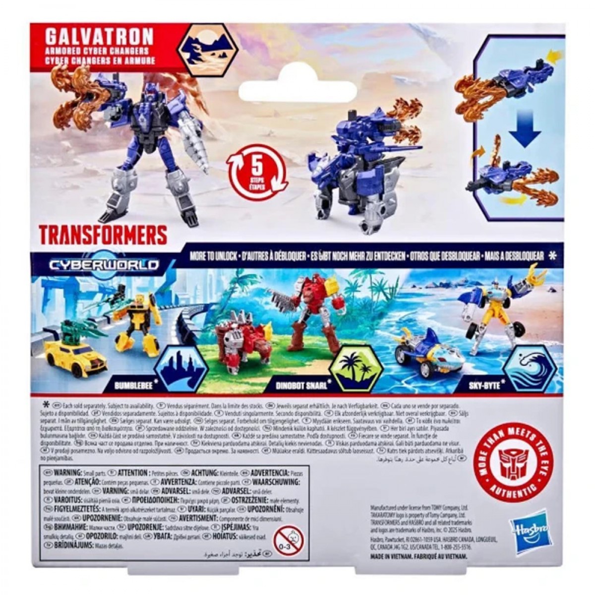 HASBRO TRANSFORMERS CYBERWORLD  GALVATRON  ARMORED CYBER CHANGERS G0747/G1052