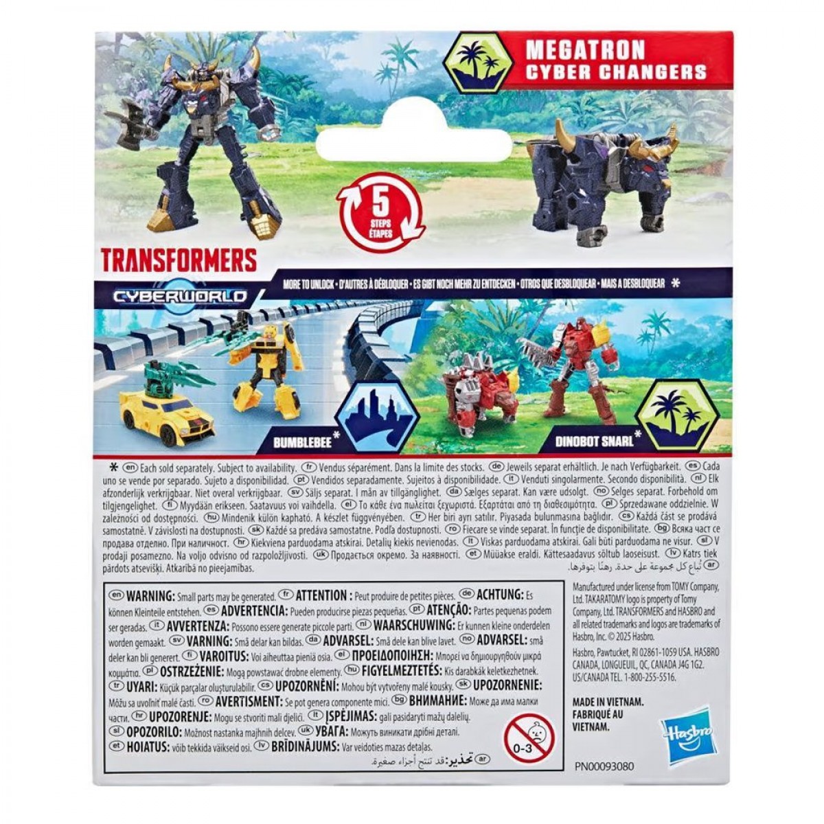 HASBRO TRANSFORMERS CYBERWORLD MEGATRON CYBER CHANGERS G0746/G1043