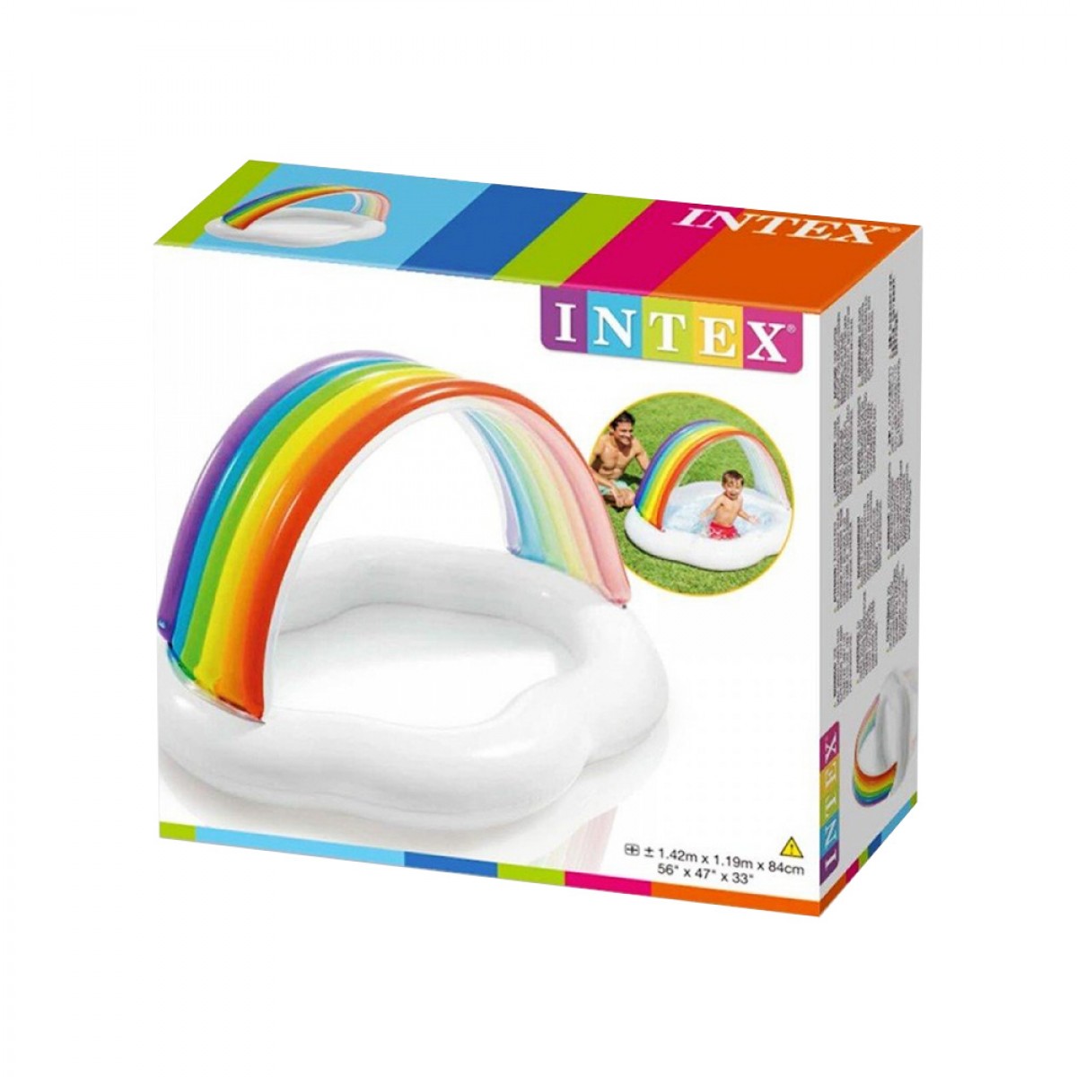 INTEX ΠΙΣΙΝΑ ΠΑΙΔΙΚΗ RAINBOW CLOUD 57141 (142X119X84CM) INTEX ΠΙΣΙΝΑ ΠΑΙΔΙΚΗ RAINBOW CLOUD 57141 (142X119X84CM)