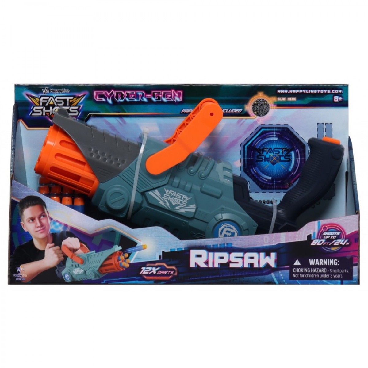 JUST TOYS FAST SHOTS CYBER GEN RIPSAW 59008102 JUST TOYS FAST SHOTS CYBER GEN RIPSAW 59008102