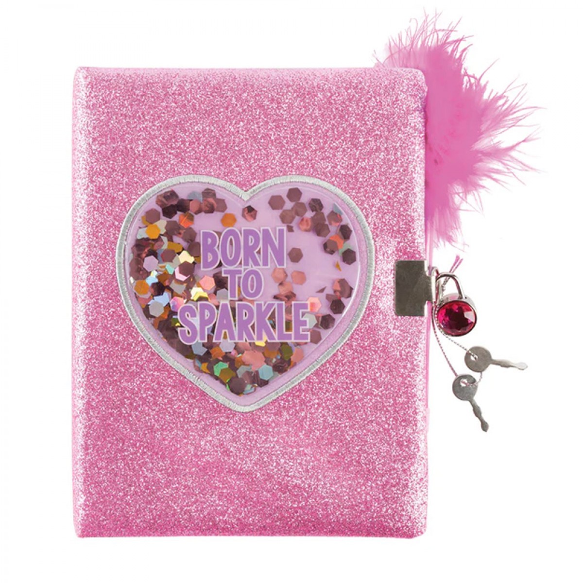 JUST TOYS BORN TO SPARKLE GLITTER JOURNAL & PEN NO 36037 JUST TOYS BORN TO SPARKLE GLITTER JOURNAL & PEN NO 36037