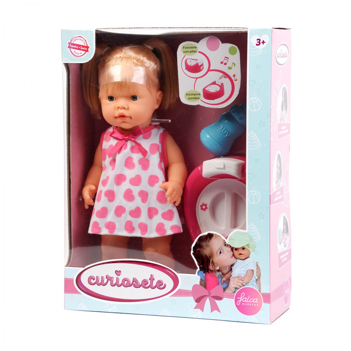 JUST TOYS ΜΩΡΑΚΙ CURIOSETE WITH POTTY & SOUNDS 40609