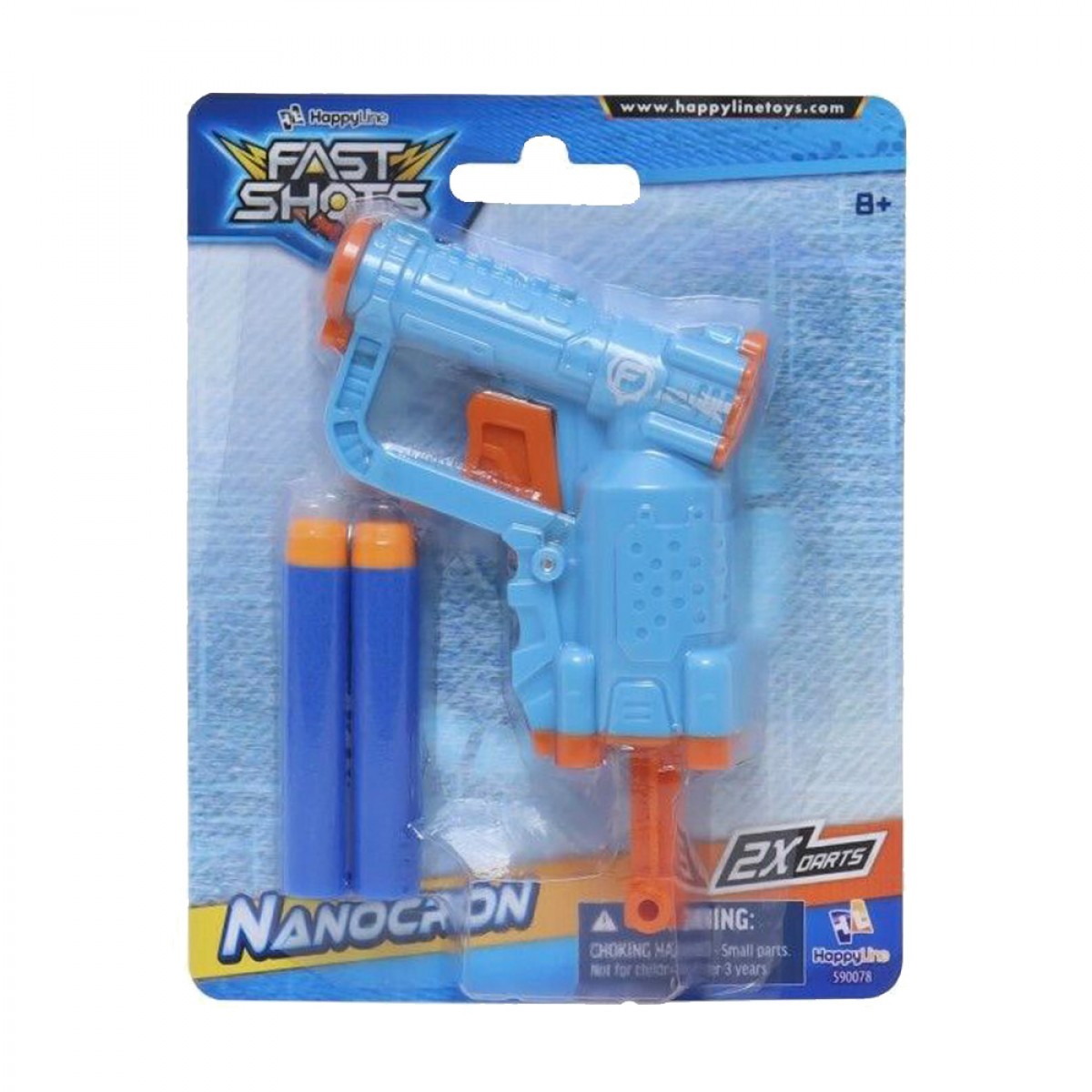 JUST TOYS FAST SHOTS NANOCRON WITH 2 DARTS 590078 JUST TOYS FAST SHOTS NANOCRON WITH 2 DARTS 590078