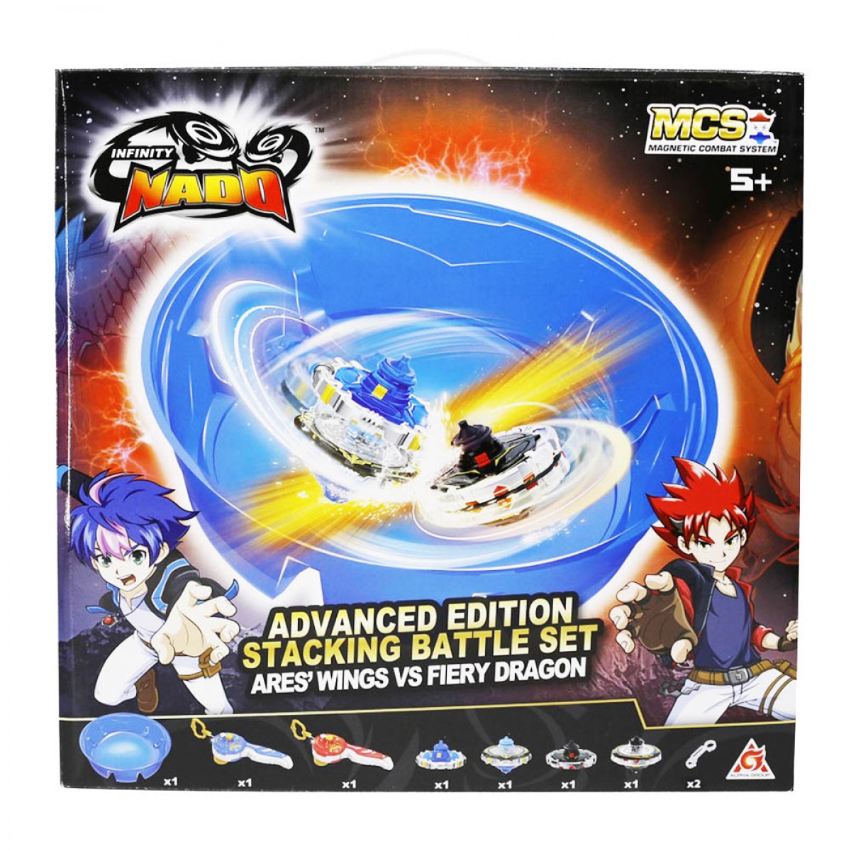 JUST TOYS INFINITY NADO V STACK-ADV BATTLE SET ARENA 634805H