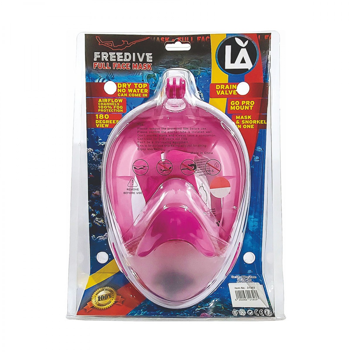 LA ΜΑΣΚΑ ΘΑΛΑΣΣΗΣ FULL FACE 21300 (S/M) LA ΜΑΣΚΑ ΘΑΛΑΣΣΗΣ FULL FACE 21300 (S/M)
