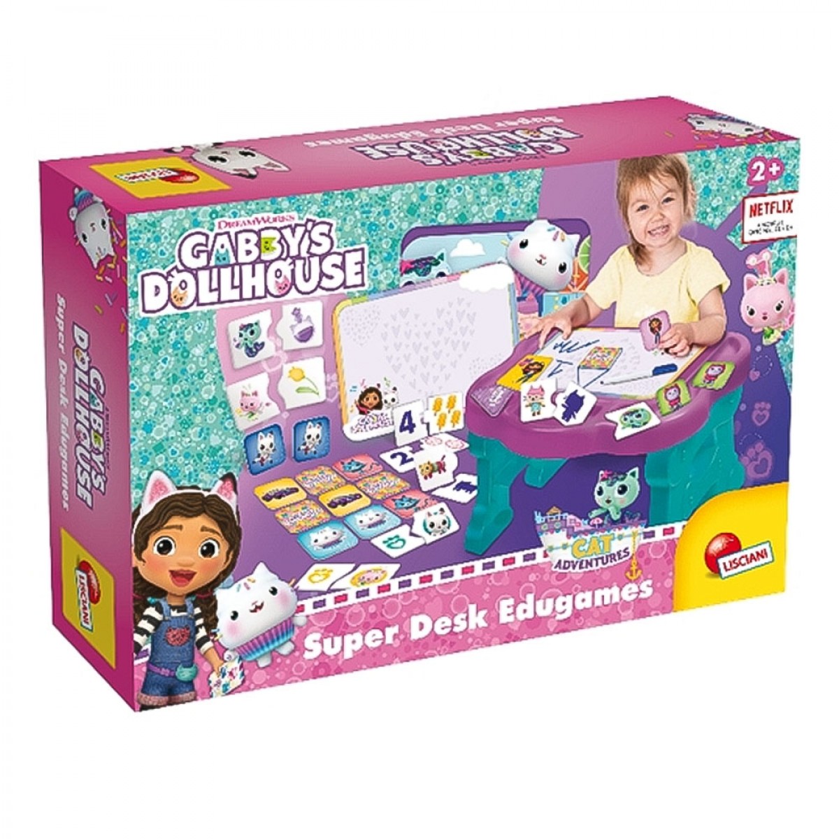 LISCIANI GABBY'S DOLLHOUSE SUPER DESK EDUGAMES 103355 LISCIANI GABBY'S DOLLHOUSE SUPER DESK EDUGAMES 103355
