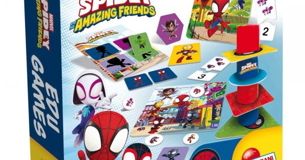 Liscianigiochi Edugames Spidey, 10 Giochi Educativi Per Bambini In Cartone E Plastica, Manualità E Creatività, 99146 - 5
