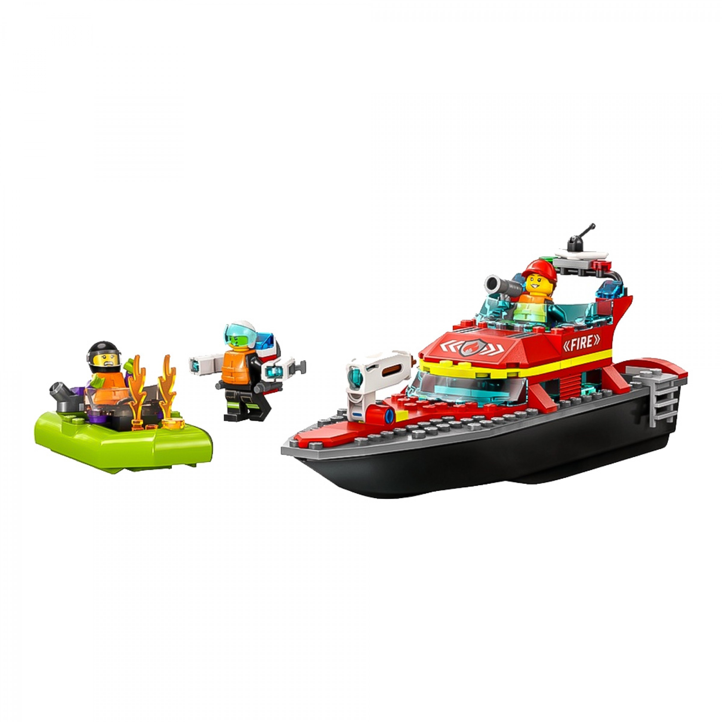 Lego-LEGO FIRE RESCUE BOAT 60373(60373) | lampridis.gr