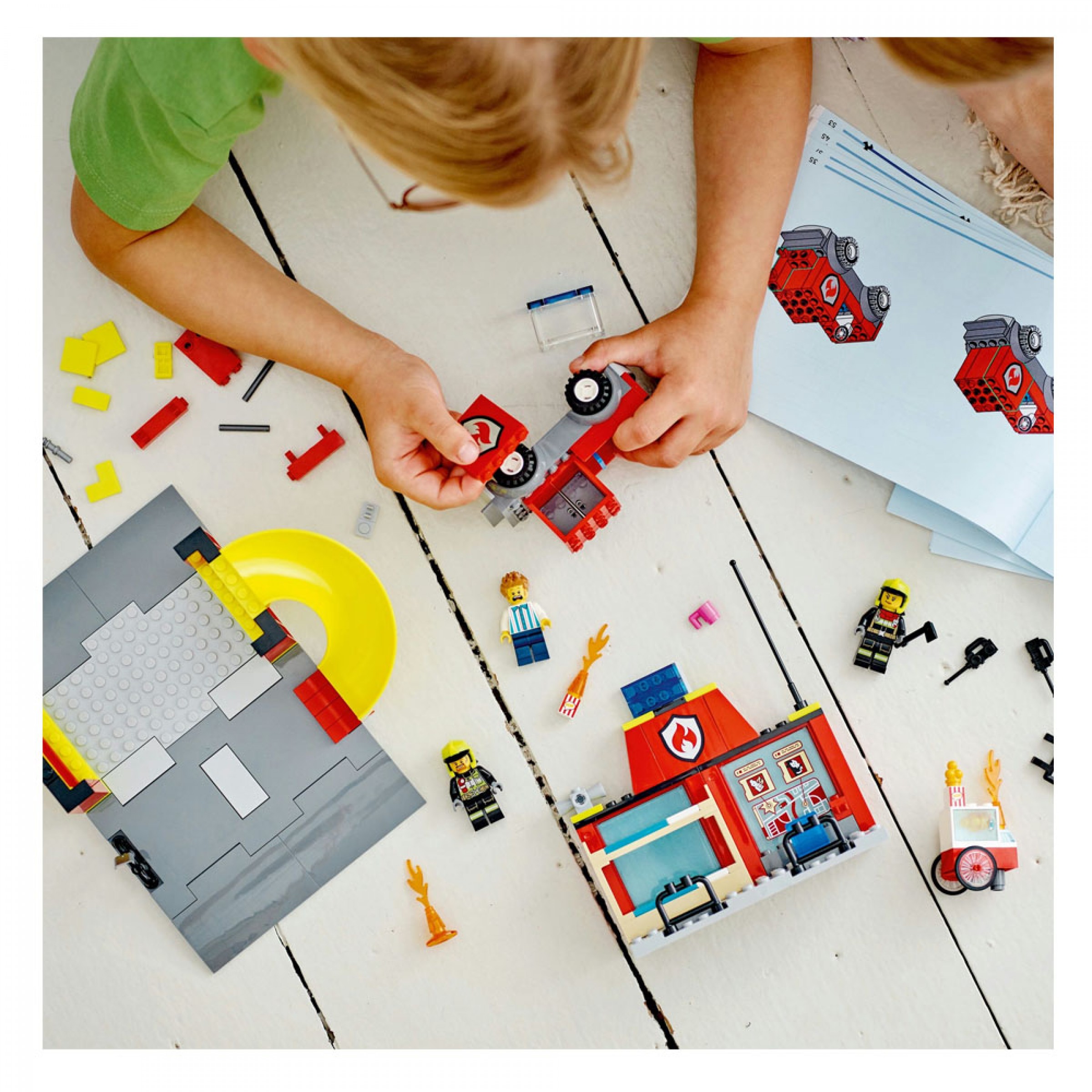 Lego-LEGO FIRE STATION AND FIRE TRUCK 60375(60375) | lampridis.gr