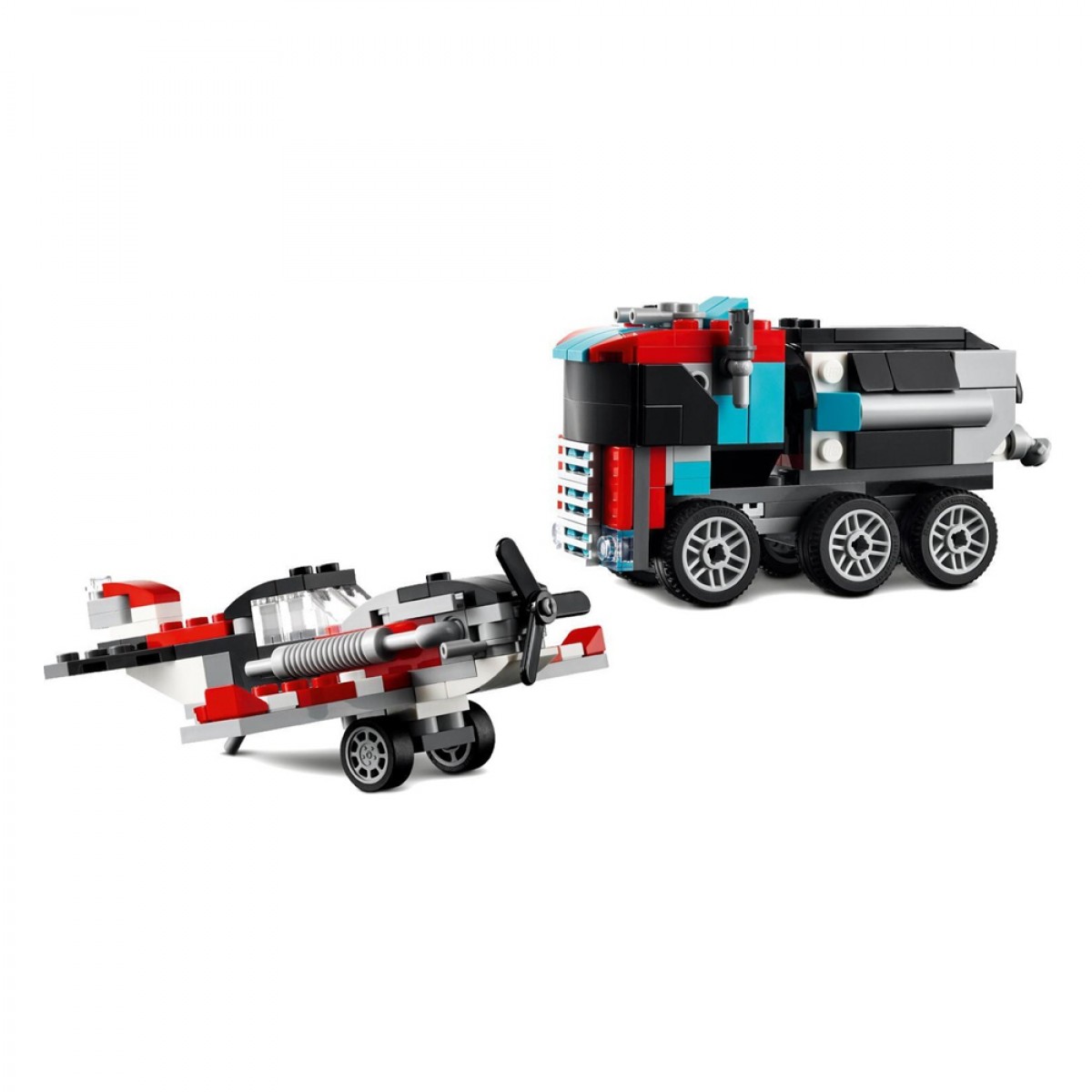 LEGO FLATBED TRUCK WITH HELICOPTER 31146