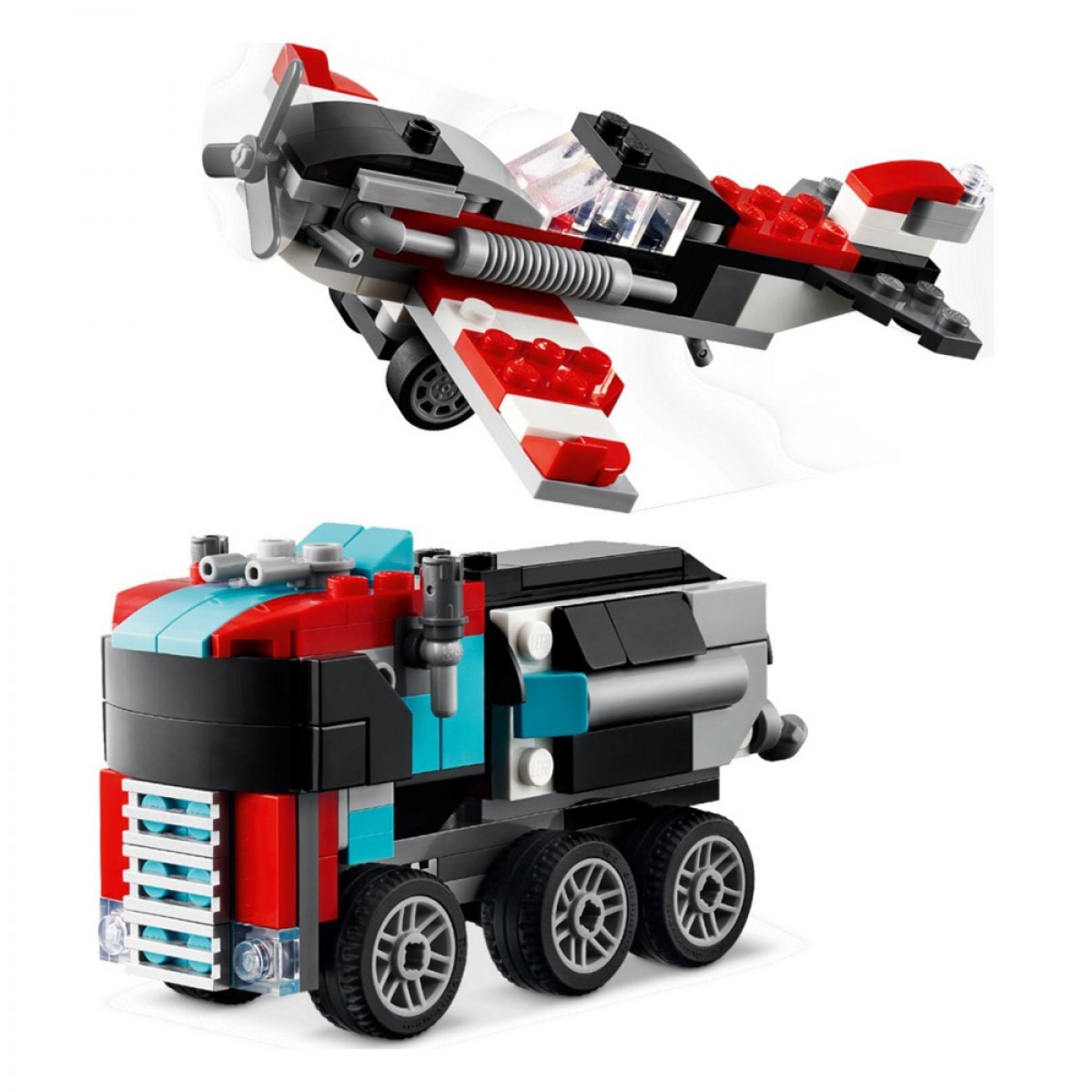 LEGO FLATBED TRUCK WITH HELICOPTER 31146