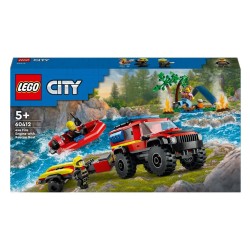LEGO 4X4 FIRE TRUCK WITH RESCUE BOAT 60412