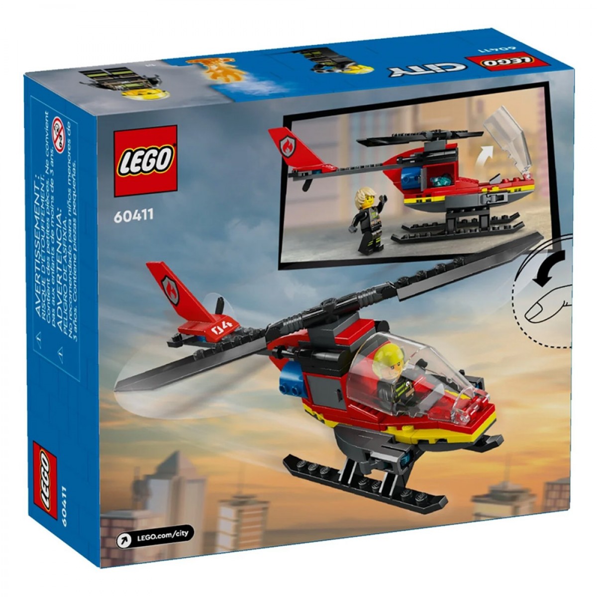LEGO FIRE RESCUE HELICOPTER 60411 LEGO FIRE RESCUE HELICOPTER 60411