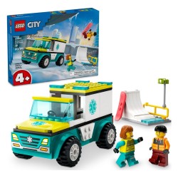 LEGO EMERGENCY AMBULANCE AND SNOWBOARDER 60403