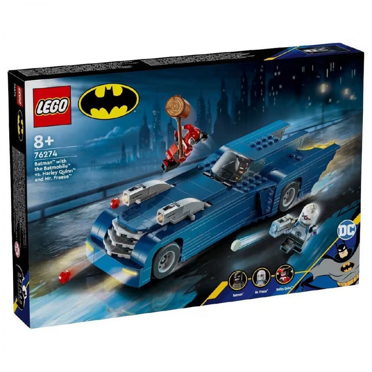LEGO BATMAN WITH THE BATMOBIL VS HARLEY QINN AND MR. FREEZ 76274