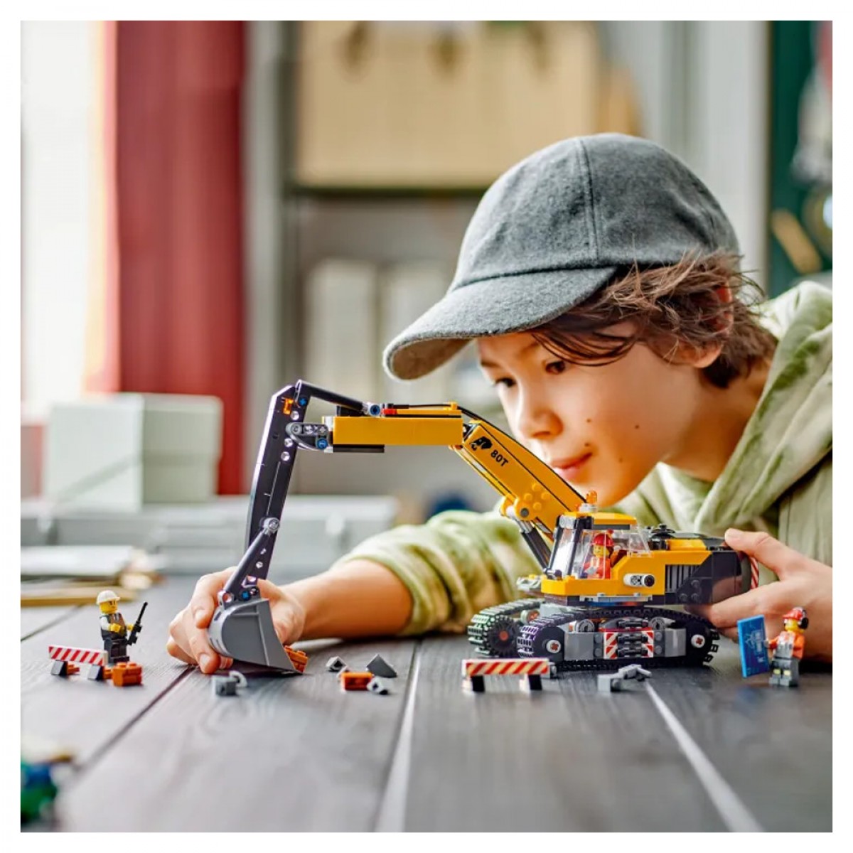 LEGO YELLOW CONSTRUCTION EXCAVATOR 60420