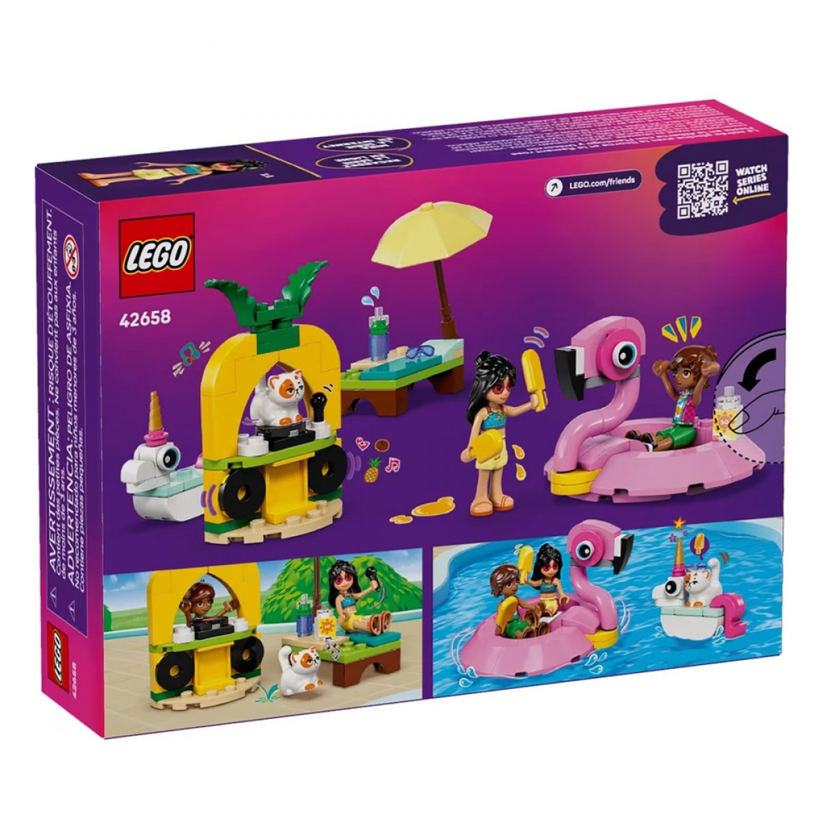 LEGO UNICORN & FLAMINGO POOL PARTY 42658