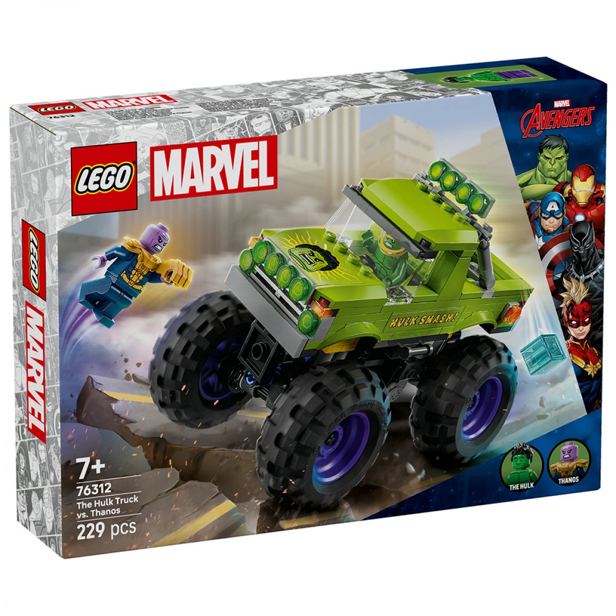 LEGO THE HULK TRUCK VS THANOS 76312