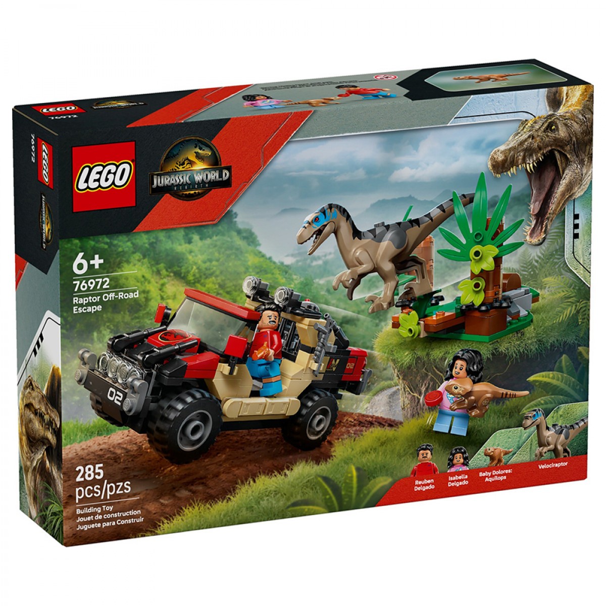 LEGO RAPTOR OFF ROAD ESCAPE 76972